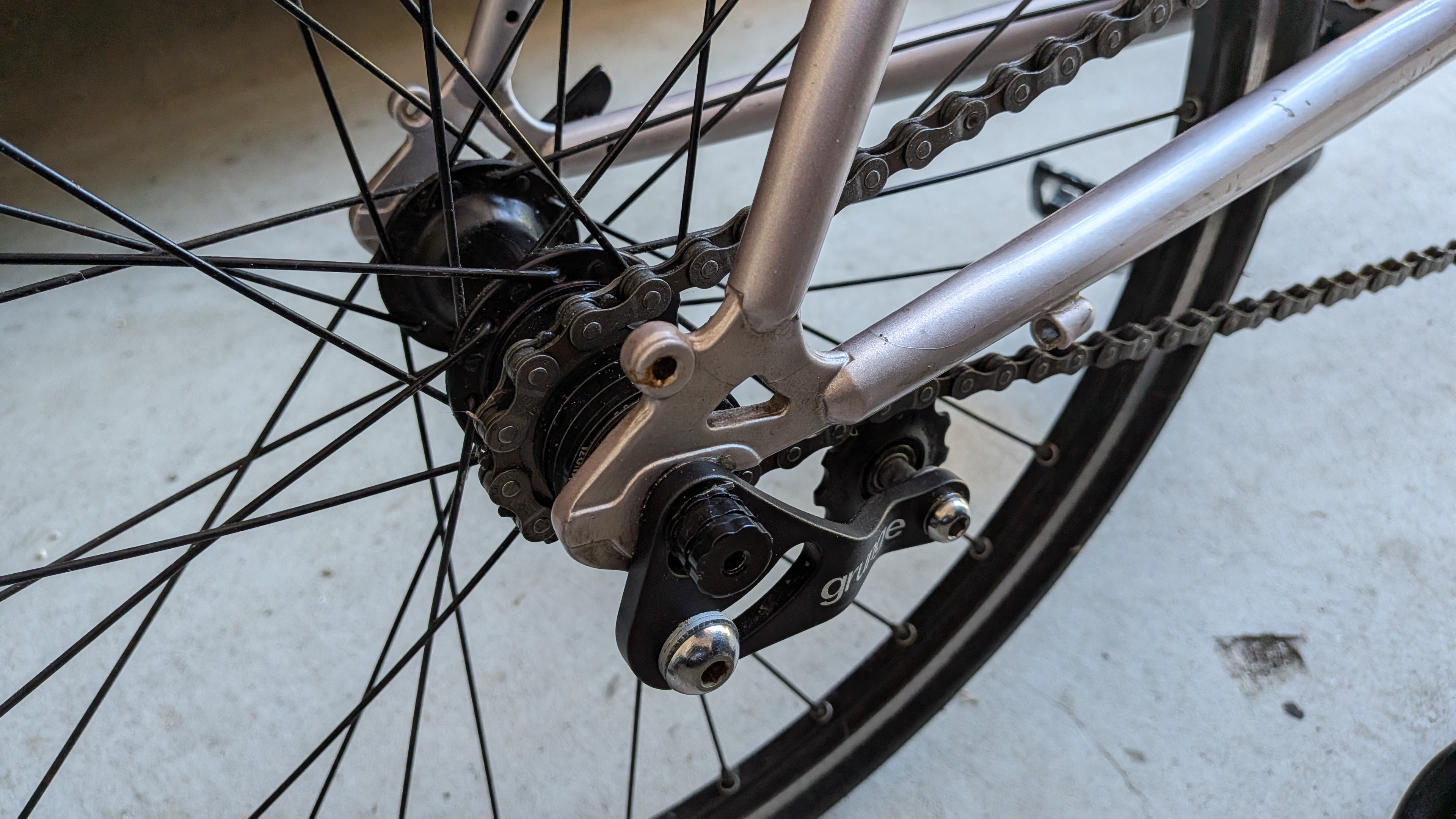 シングルスピード化された自転車